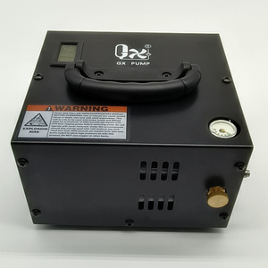 GX-E-CS1 Portable pcp 4500psi 300bar 12v DC or 110v AC with power supply high pressure PCP Compressor Pump for hunting