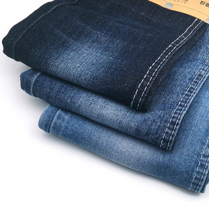 Aufar 9.8oz slub  cotton polyester spandex denim fabric high quality stretch ladies jean material fabric D52B1116-4