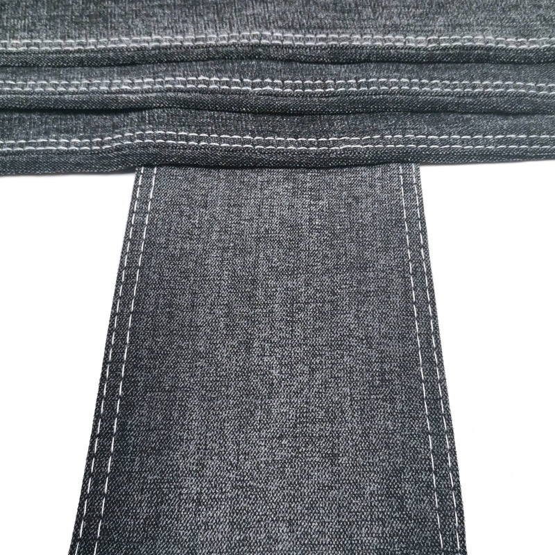 Chenille Denim Fabric 10.8oz ring slub Medium Grey stretch jean fabric new arrival Aufar