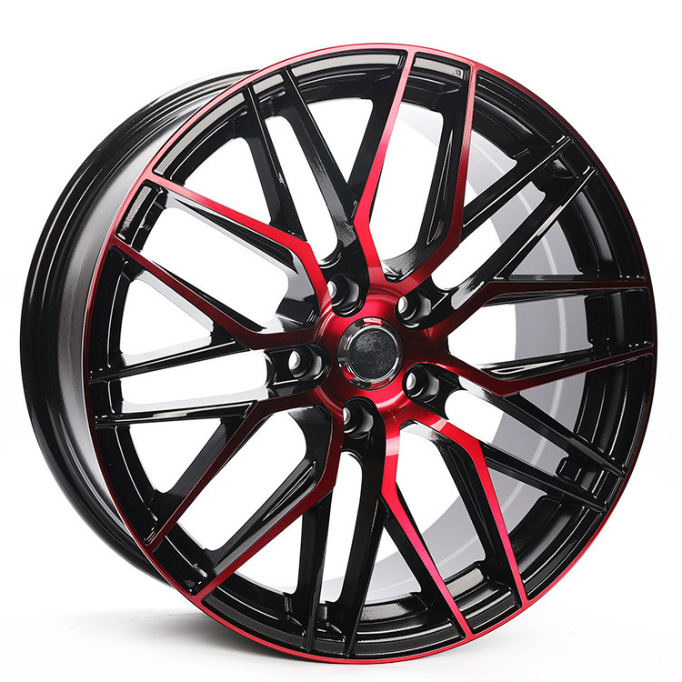 18 19 inches red clear paint modified casting aluminum alloy passenger car wheel for benz/bmw