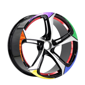 17/18/19  inch 2022 hot sale colourful sport wheels car aluminum alloy  passenger car wheel and rim for Civic Accord Golf