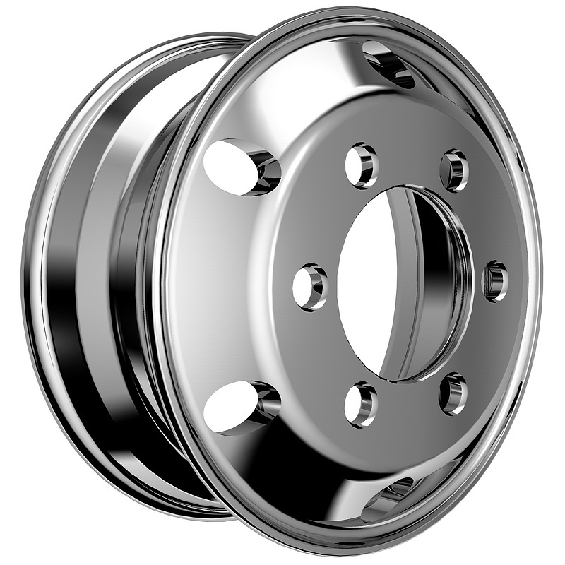 17.5*6.0  6 holes  commercial truck forged semi aluminum wheel for truck