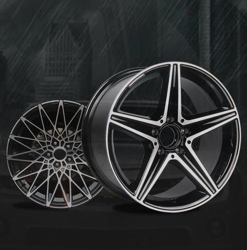 17/18/19/21/22 inch  aluminum chrome star sport car wheels 5 holes auto casting custom deep dish alloy  17x7.5 rims