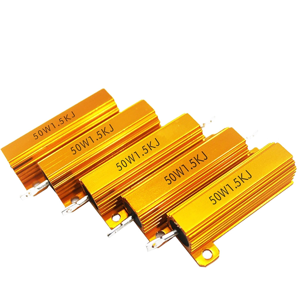 ZBW 300W 100W 10 Ohms 500 Watt Gold Aluminum Shell Resistor Rx24,150W Resistor 1Ohm 500W,50 Ohm 500W Resistor