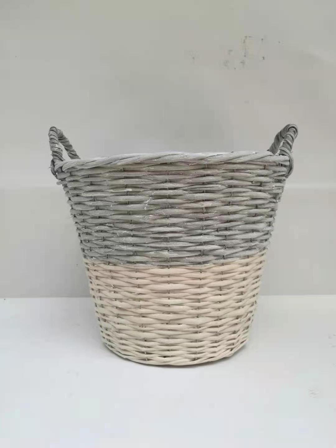 Hand made  Woven Water Hyacinth Basket Planter rattan Sea grass Planer for  Home Storage and garden