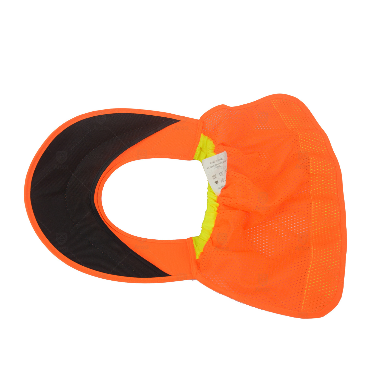 Durable high quality breathable mesh sun visor  hi-vis reflective safety helmet sun shade hard hat neck shield