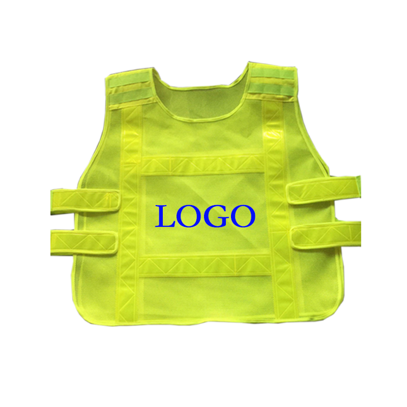 Roadway safety hi-vis reflective mesh vest