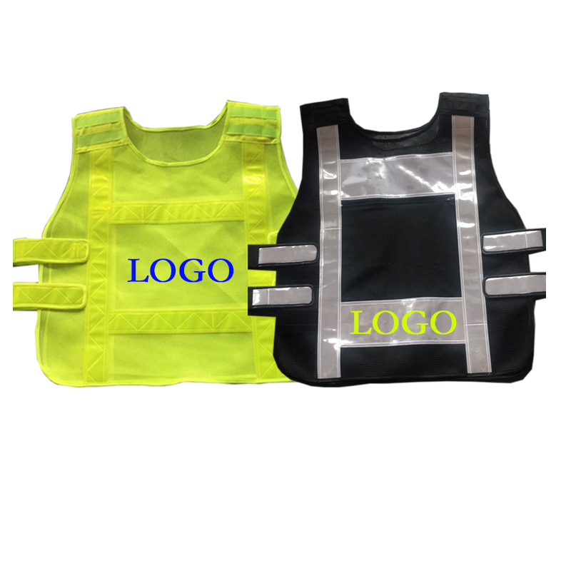 Roadway safety hi-vis reflective mesh vest