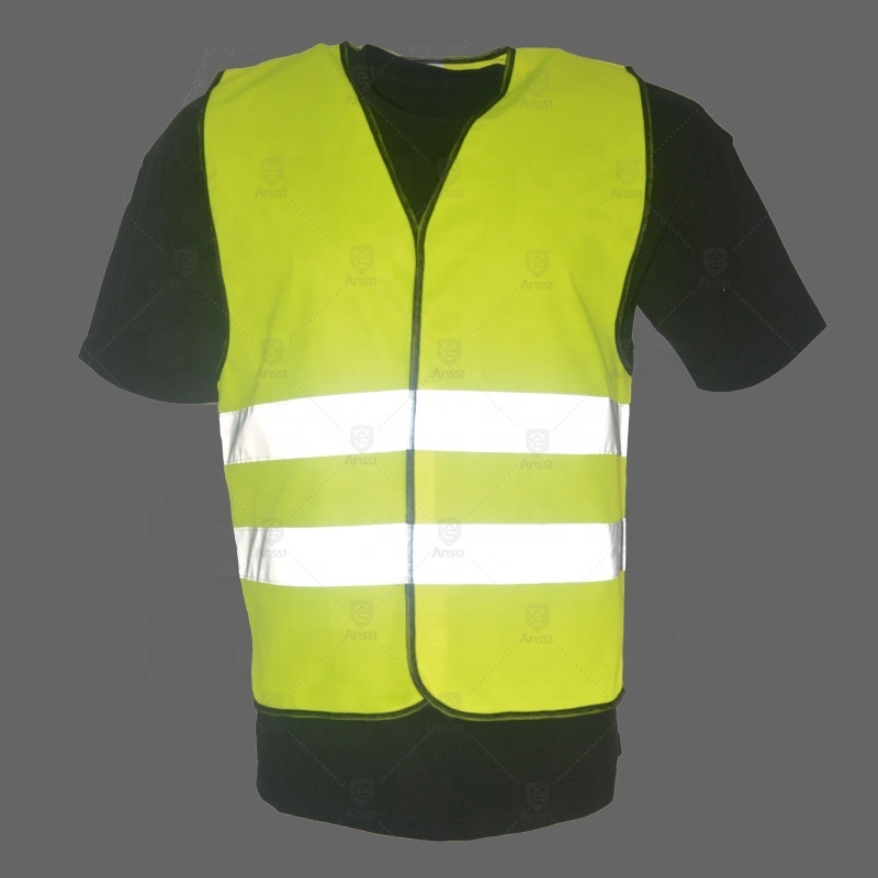 Promotional 100% Polyester Knitted Fabric Reflective Good Quality High Visibility Chalecos Industrial Safety Vests Reflector