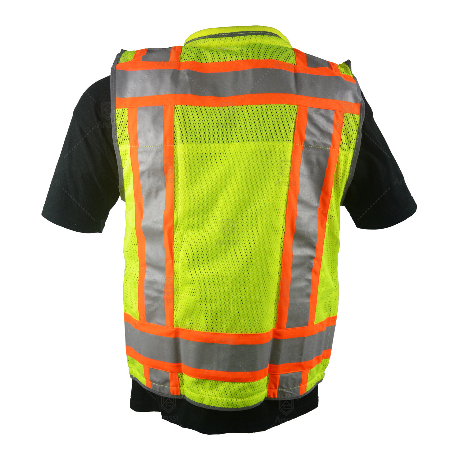 Wholesale ANSI Class 2 Surveyor Hi Vis  Reflective Safety Vest With Multifunctional Pocket