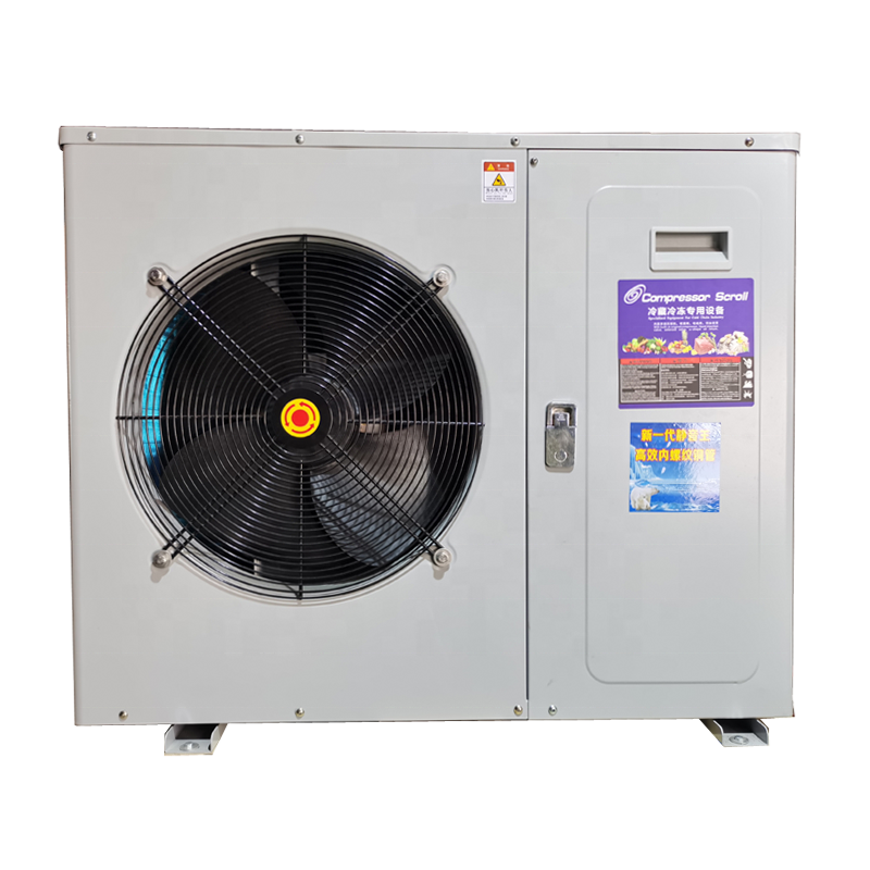 4HP Commercial Industrial Condensing unit box-type side blower 2 fans condensing unit for cold room