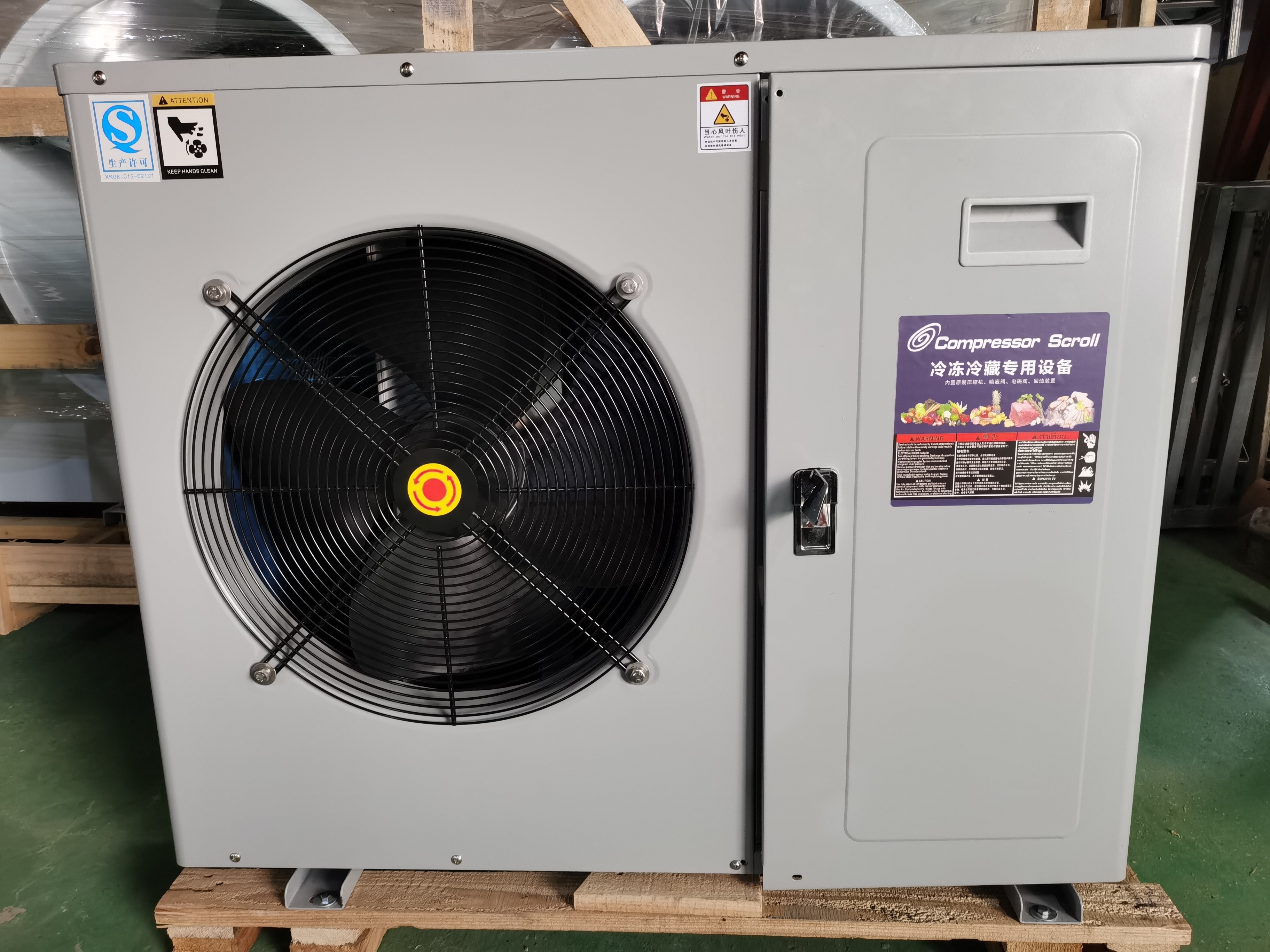 Commercial Scroll  Refrigeration Compressor Two Blower Condensing Unit Price