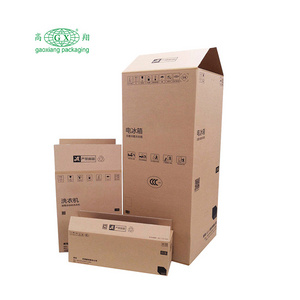 Customized Fold Large High Quality Home Work Products Corrugated Paper Packing Box Carton for Appliances