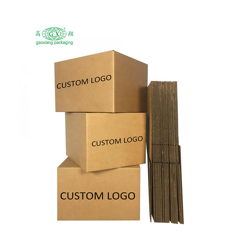 Custom Recyclable Heavy Duty Durable Double Walls Corrugated Moving Shipping Storage Carton Boxes Packaging Boxes