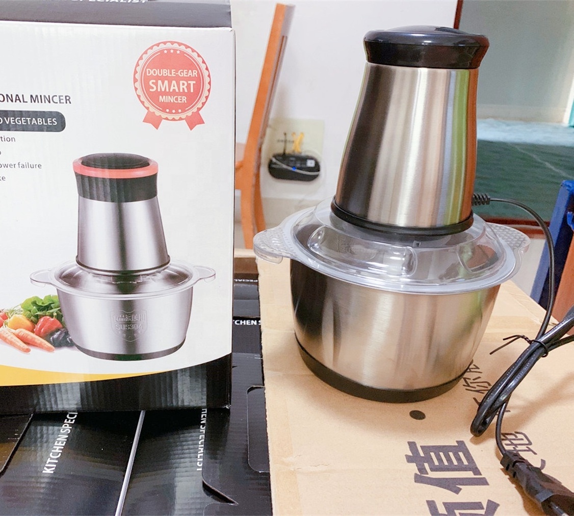 Stainless Steel Home Use Electric Food Processor Grinders Meat Chopper