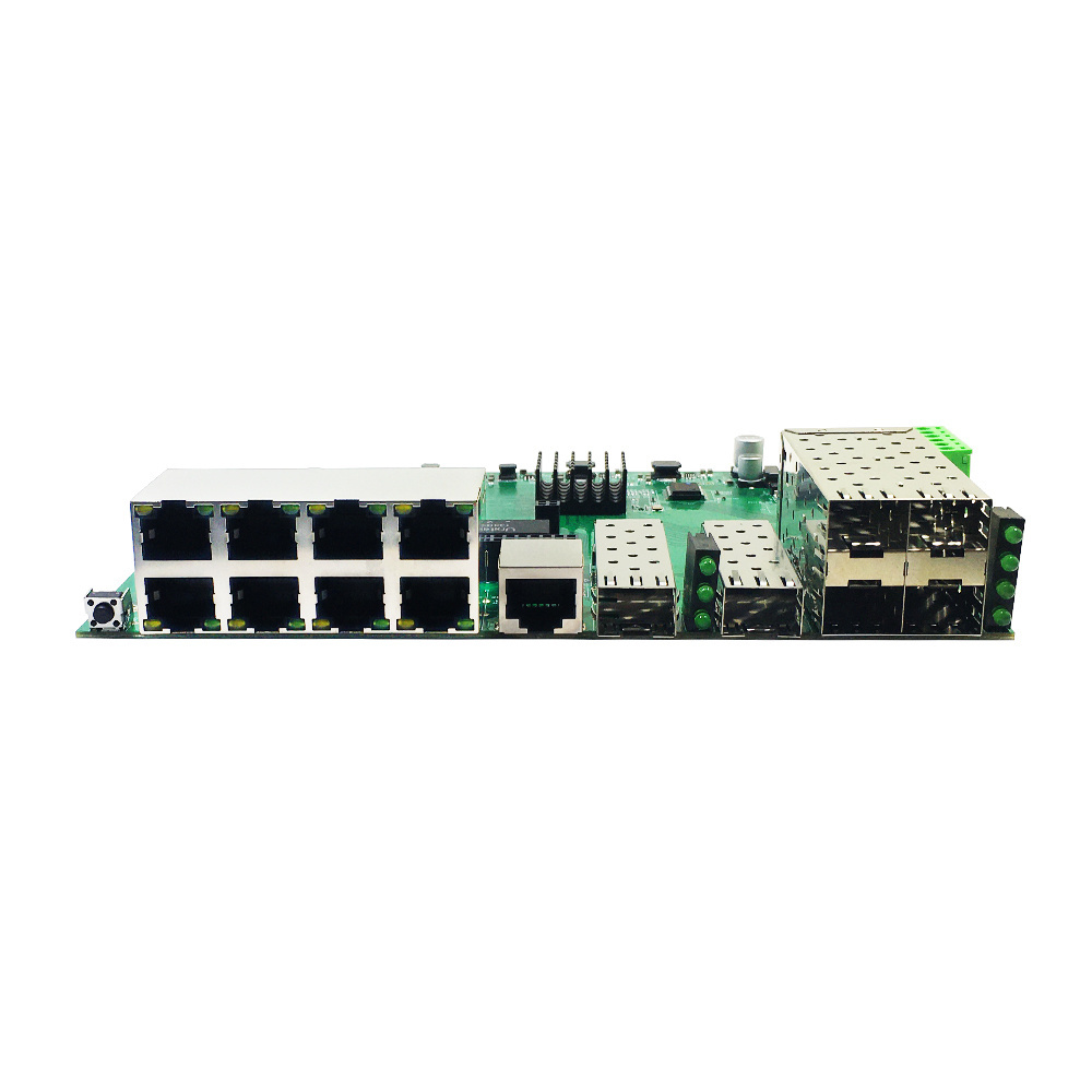 Industrial L2 Managed 8 port gigabit Ethernet fiber switch 4 x 2.5G + 2 x 10gb SFP+ uplink network PoE switch