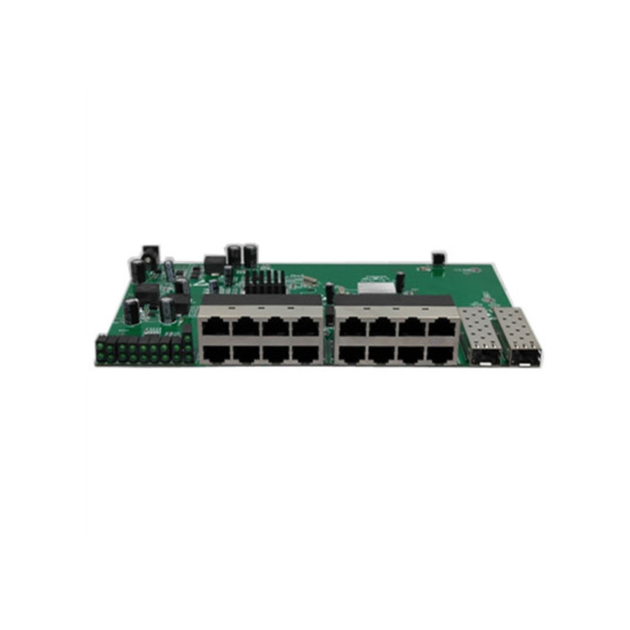 OEM VLAN support 16 port 10/100M network reverse PoE switch with 4 optic fiber SFP uplink ports