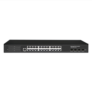 L3 Static Routing managed 24 port 1000Mbps Ethernet PoE plus 4 x 10G SFP+  PoE network switch