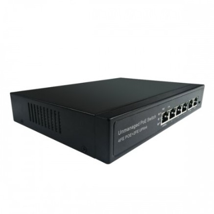 4-port 10/100M Long Range CCTV POE Ethernet Extender Switch