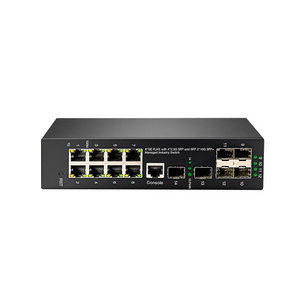 L2 Managed Gigabit 8 port poe industrial switch+ 4x2.5G SFP +2x10G sfp switch