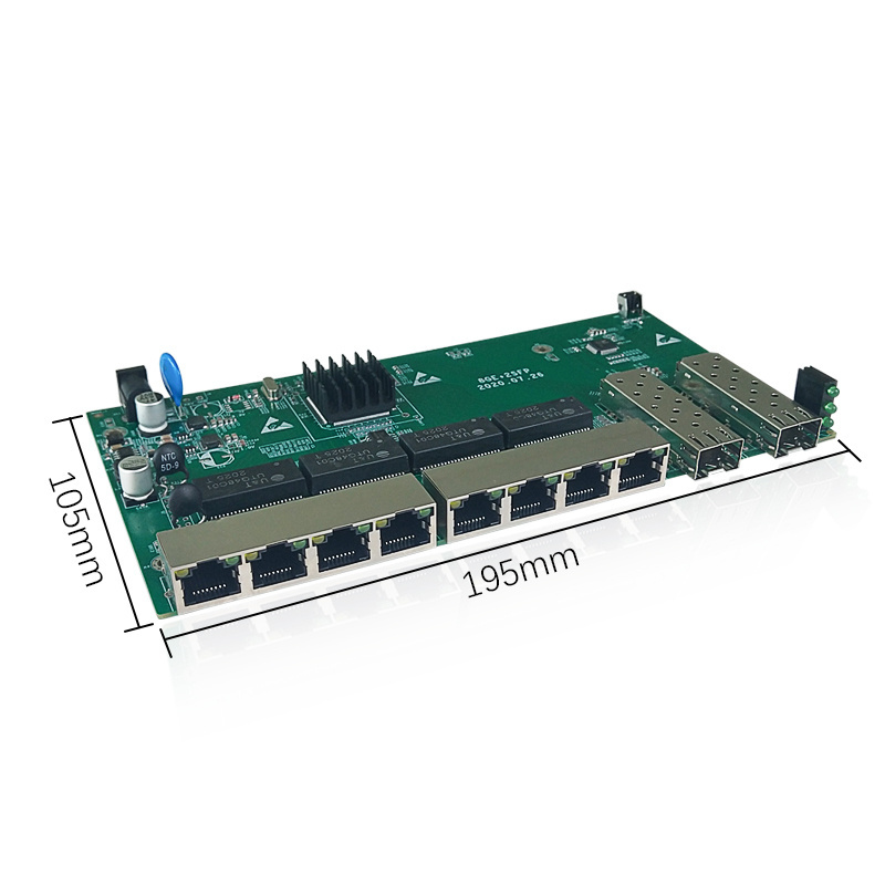 8 port gigabit 24V 48V passive switch PoE inverso 1000Mbps VLAN managed reverse PoE switch