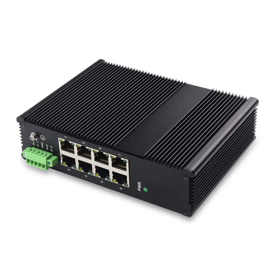 Industrial 8 Port Gigabit Ethernet switch 10/100/1000mbps 8*Gigabit Ethernet Port Unmanaged Network Switch Din Rail