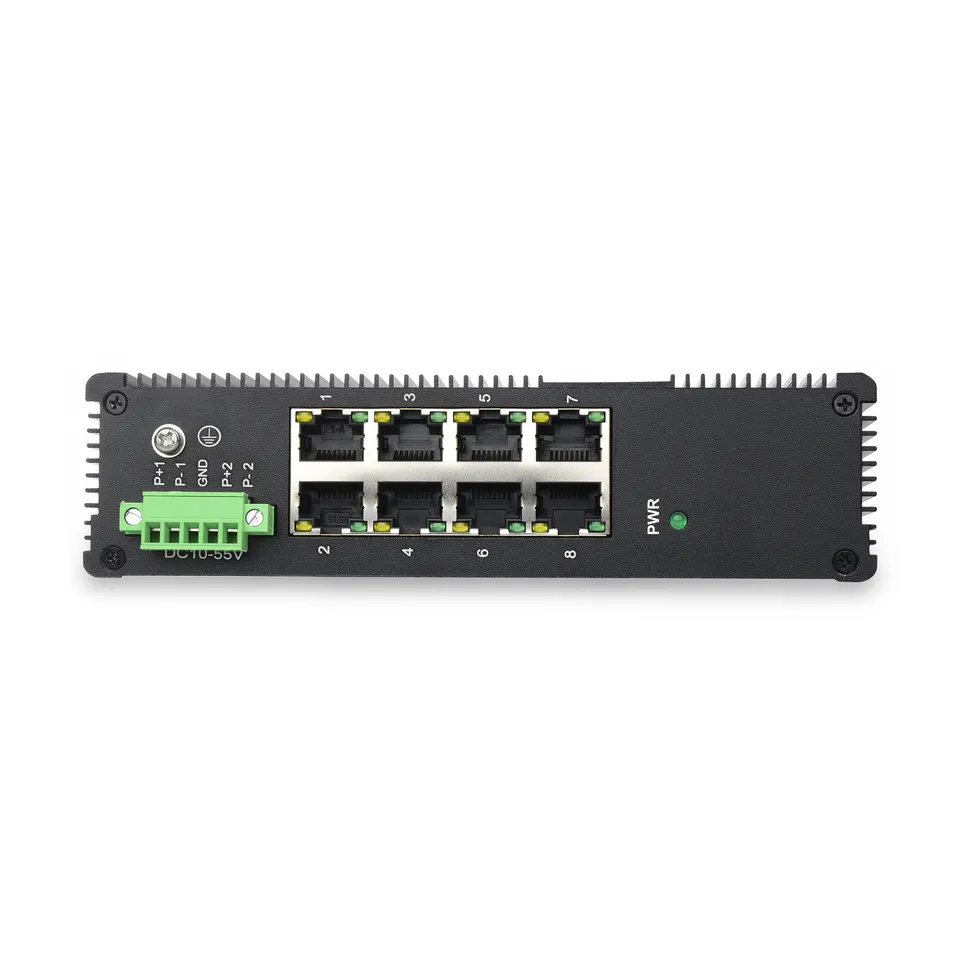 Industrial 8 Port Gigabit Ethernet switch 10/100/1000mbps 8*Gigabit Ethernet Port Unmanaged Network Switch Din Rail