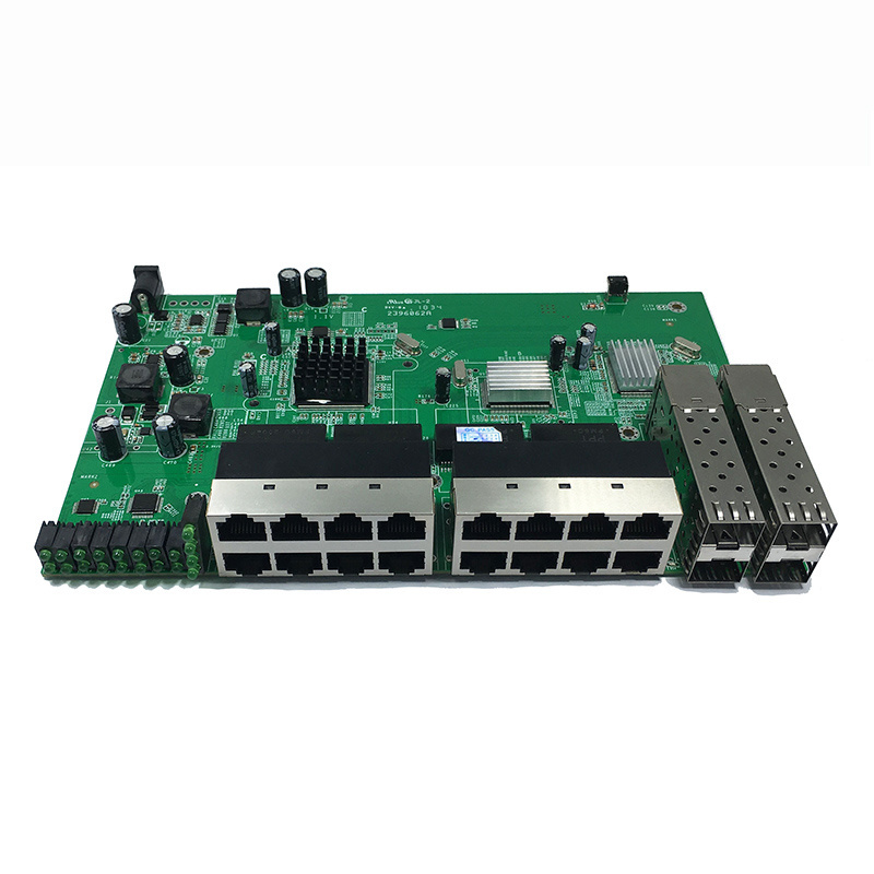 OEM VLAN support 16 port 10/100M network reverse PoE switch with 4 optic fiber SFP uplink ports