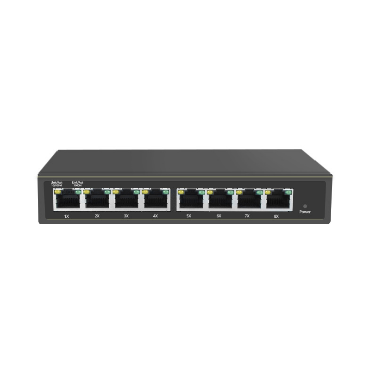 IP65 Outdoor 8 port 10/100/1000M Ethernet Reverse poe Gigabit Managed switch for FTTX water proof