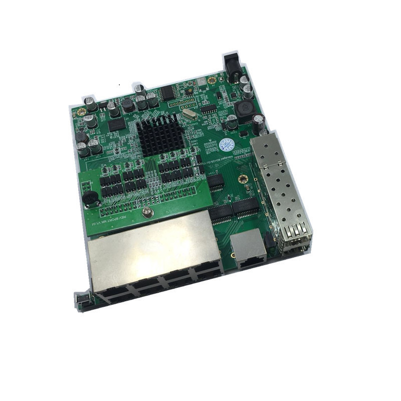 Full gigabit L2 managed POE switch 8 Port Ethernet Switch PCB Board with 2 sfp slots for IP CCTV