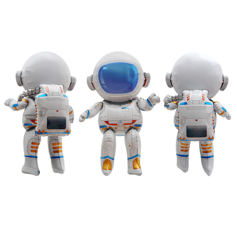 Kids birthday party balloon toy air helium inflatable  astronaut alien foil balloon 3d