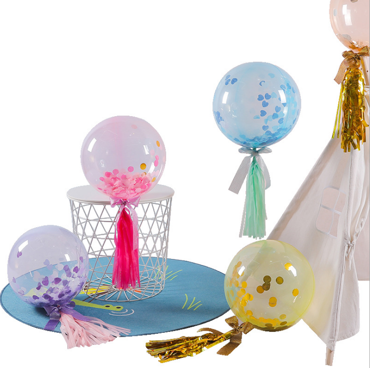 wedding birthday party 18inch TPU highly clear  transparent crystal Bobo Balloons