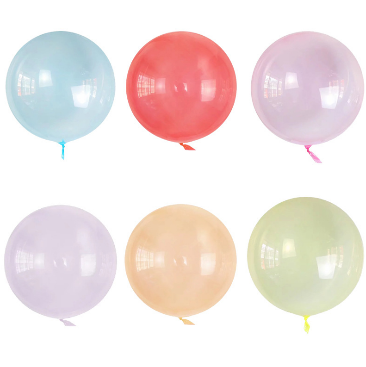 wedding birthday party 18inch TPU highly clear  transparent crystal Bobo Balloons