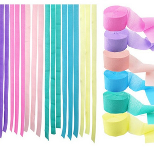 Party Streamer Paper Decorations Crepe Paper for Christmas Birthday Wedding Concert Decoration Event & Party Supplies