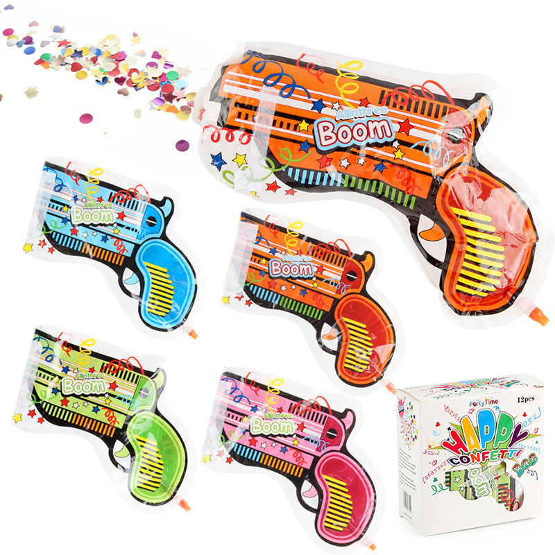 2023 new Fireworks Gun Hand-held Confetti Party Popper Spray Jet Atmosphere Props Sequins Confetti Gun cannon