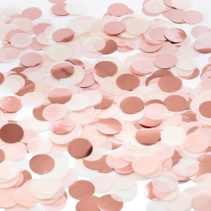 Factory supply Biodegradable Wedding Confetti Tissue Paper Rose Gold Confetti