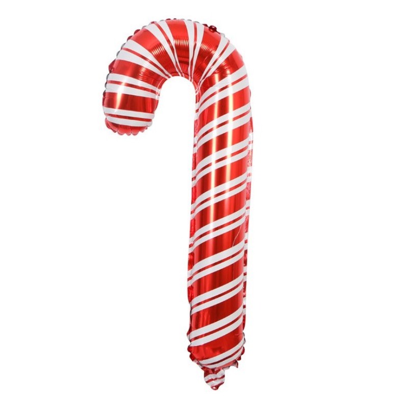 2019 Top Selling High Quality helium Inflatable Foil Christmas Candy Cane Balloons For Merry Christmas Party Decoration