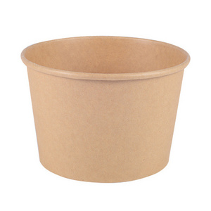 Square paper bowl salad kraft paper food grade paper plates bowls