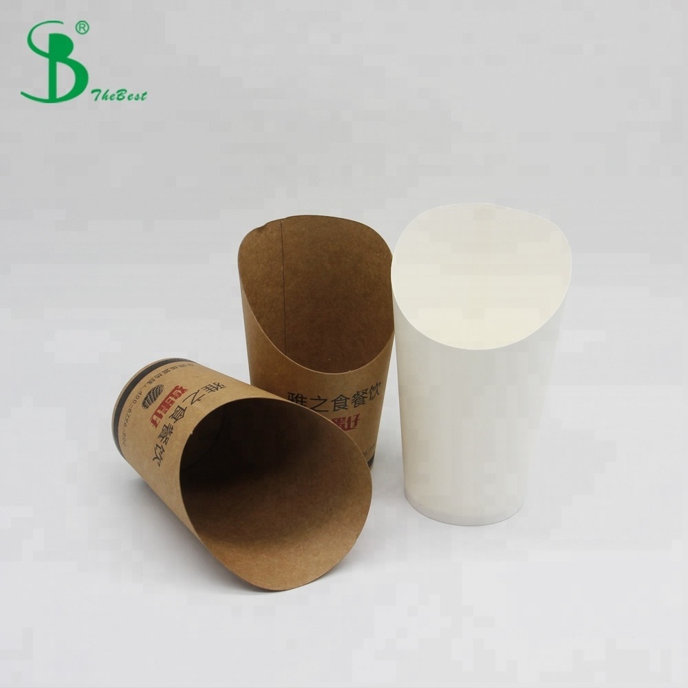 Custom Kraft Paper French Fry Container Egg Waffle Bubble Packaging Box