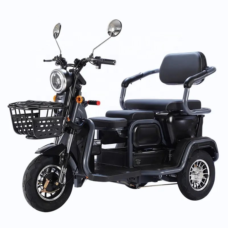 Hot sale Electric mobility scooter 3 seat Electric pedicab three wheels passenger E trike for the elderly