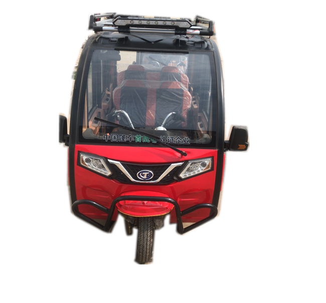 Closed Passenger Electric Tricycle Bajaj Tricycle for Sale Closed Passenger Tricycle Ce Red 60V Velo Mobile Closed Drum Brake