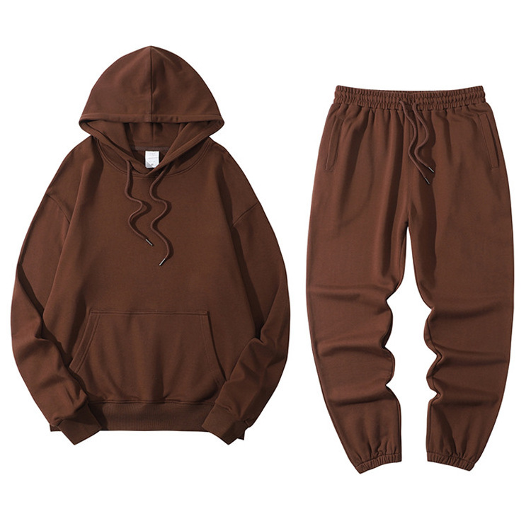 Custom Hoodies And Sweatpants Sets French Terry Cotton Heavyweight Sweatsuit Vendors High Quality Tracksuit For Men