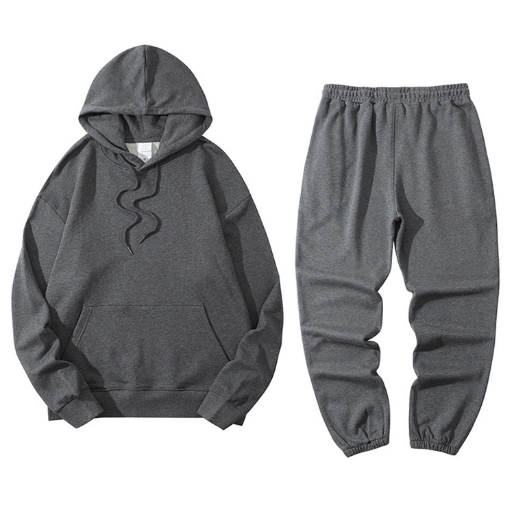 Custom Hoodies And Sweatpants Sets French Terry Cotton Heavyweight Sweatsuit Vendors High Quality Tracksuit For Men