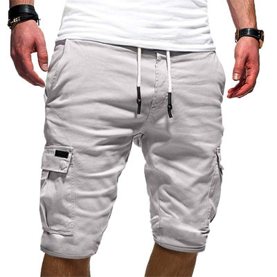 2021 Summer Baggy Cargo Shorts for Men Cotton Khaki Tactical Shorts Mens Short Pants Sweatpants Men Casual Trousers Pants 1pcs