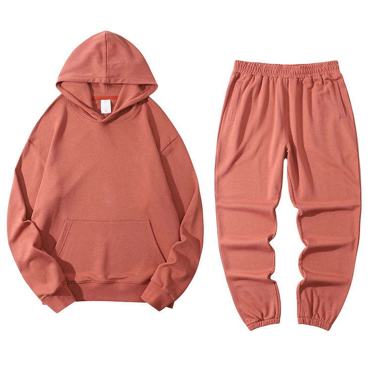 High Quality Custom Blank Men Sweatsuit Set Blank Plus Size Hoodie And Jogger Set Heavyweight Tracksuits For Men