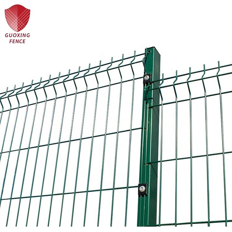 pvc coated 50x200mm high quality 3d bending curved welded wire mesh farm garden fence panel