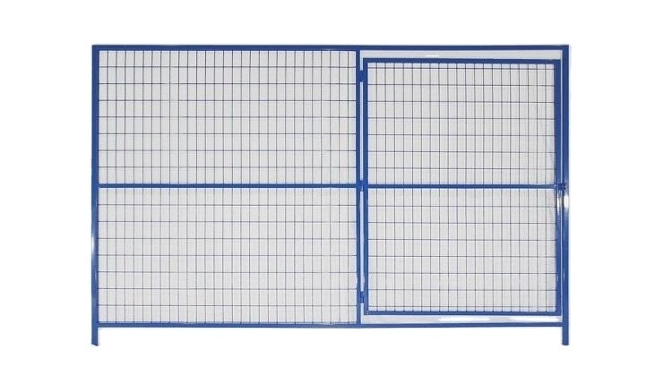 construction outdoor portable removable canada temporary galvanized metal fence panel with metal base foot in canada