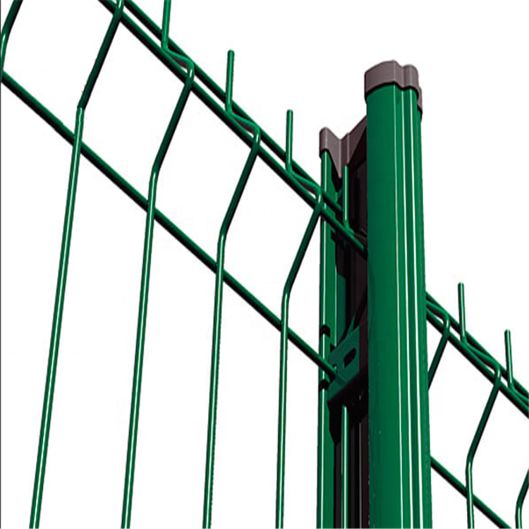 Easy To Install Welded Wire Mesh Fence Panels With Post Pillar Welded Wire Mesh Fence