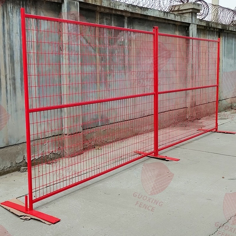 Heavy Duty Galvanized Welded Wire Outdoor Portable Ca Event Metal 6x10 Canada Temporary Fence Panel for Construction Site