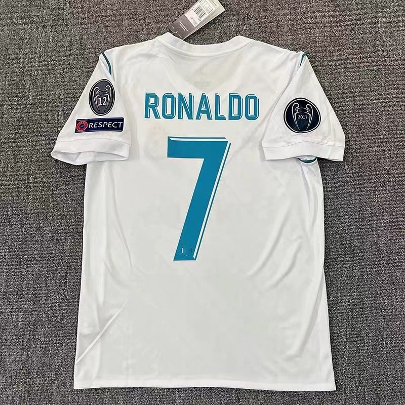 17-18 jerseys retro No.7 Ronaldo modric Benzema Champions League final football suit